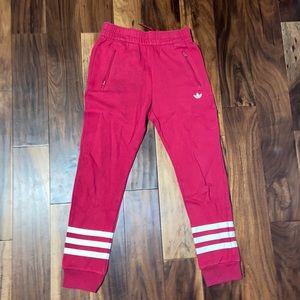 pink adidas joggers